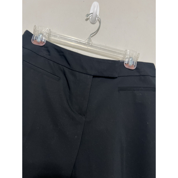 Apt 9 New Black Cropped Career Trouser Professional Workwear Flat Front 8P Curvy - Picture 2 of 12